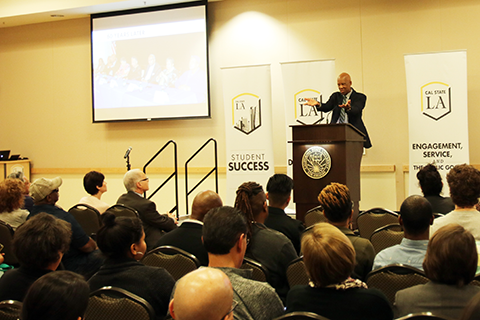 Little Rock Nine member and Cal State LA alumnus Terrence Roberts talks about resiliency amid adversity