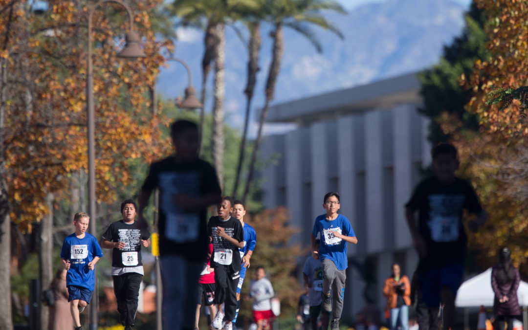 Hundreds of middle schoolers converge at Cal State LA for the LA84 Run4Fun Festival