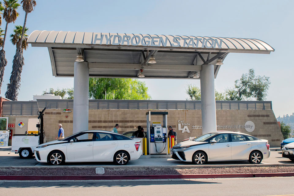 The front of the Cal State LA Hydrogen Station.
