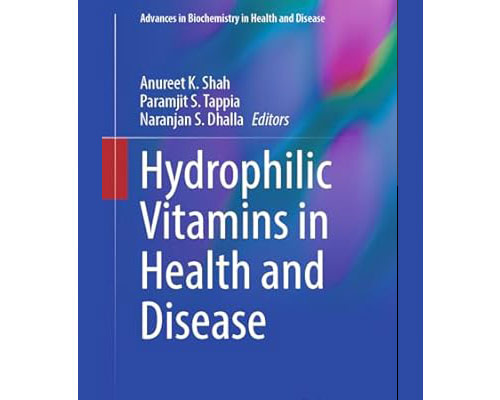 The book cover for "Hydrophilic Vitamins in Health and Disease".