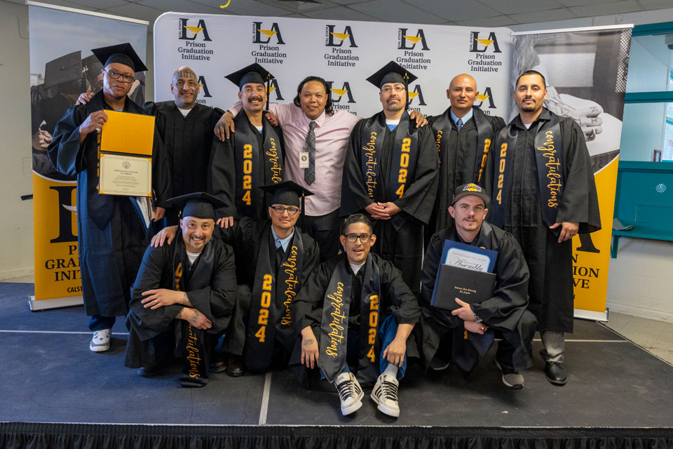 Graduation of Cal State LA’s Prison Graduation Initiative’s third cohort provides incarcerated students bachelor’s degrees in communication, ‘purpose in life’