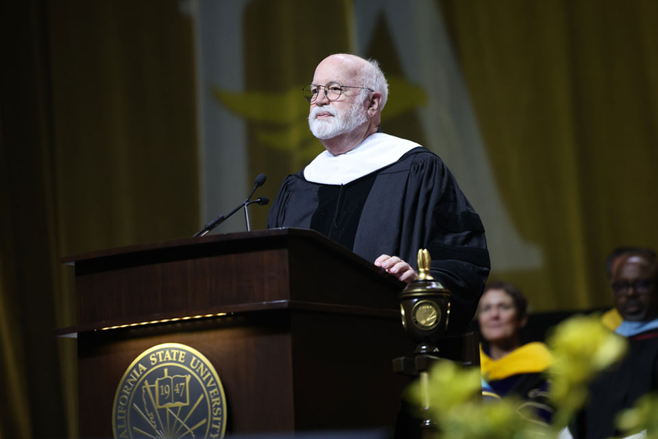 Father Gregory Boyle receives honorary doctorate from Cal State LA for decades of community transformation