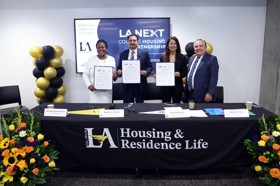 Cal State LA, East Los Angeles College, and LACCD launch LA NEXT College Housing Partnership to help Eastside students stay enrolled and keep moving toward transfer