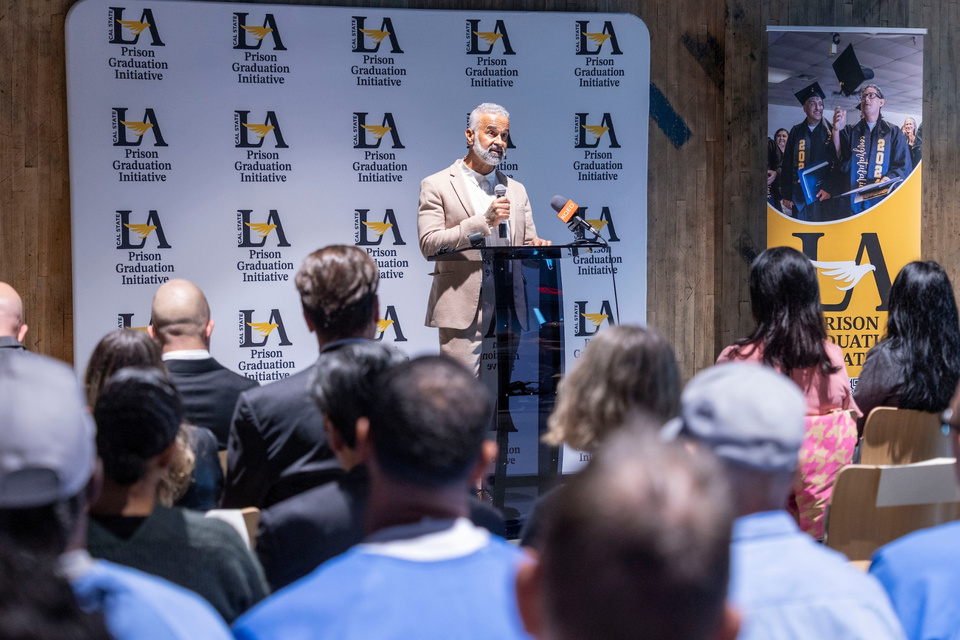 Governor Newsom welcomes first Cal State LA bachelor’s cohort at San Quentin as California crime rates reach historic lows